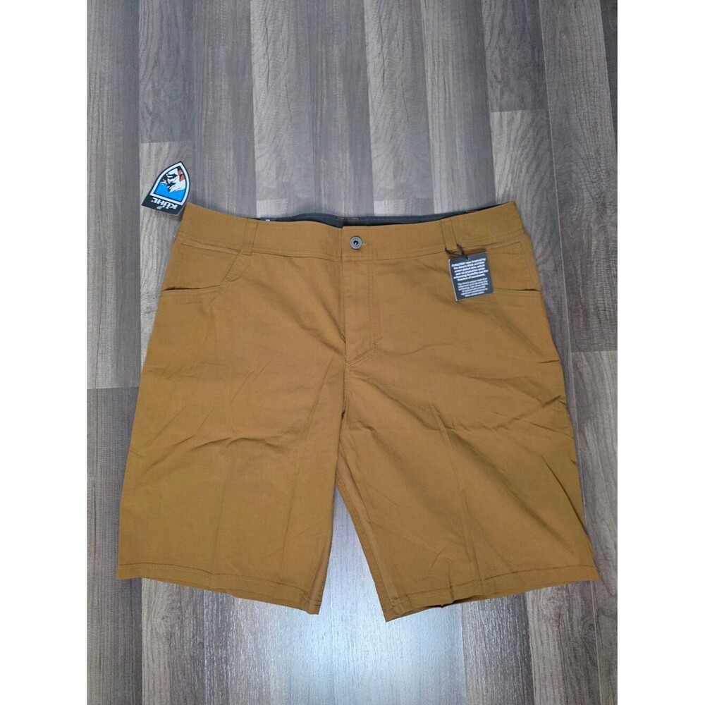NWT Kuhl Free Radikl Rugged Lightweight Quick Dry Durable Khaki Shorts. 42